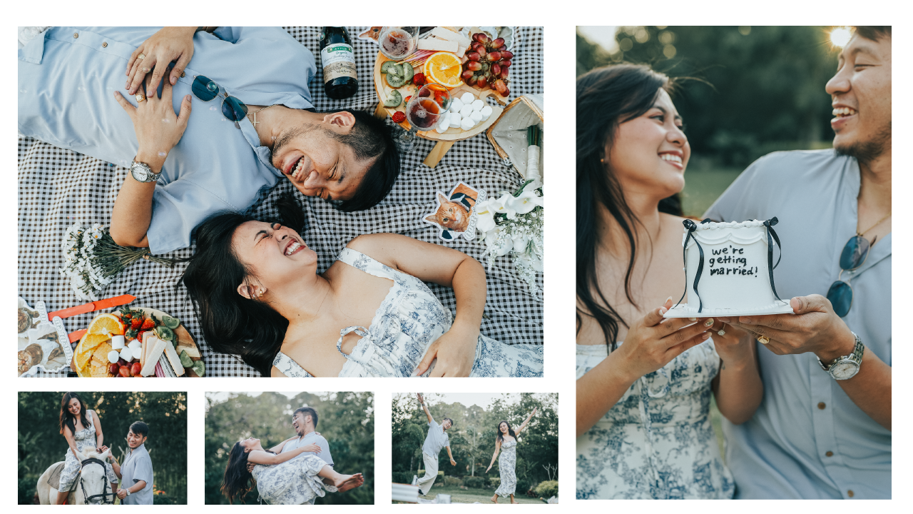 Cavite prenup shoot at Leona's Farm Resort featuring a playful and romantic garden session. One of the best prenup locations in Indang Cavite for couples who love natural and candid photography.