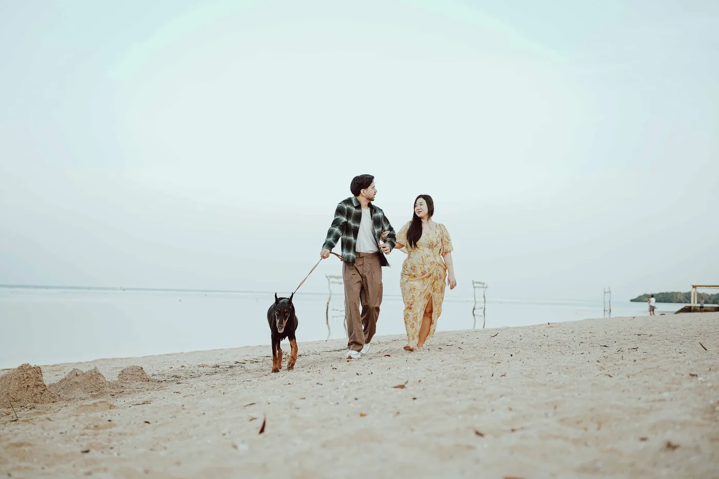 Seaside engagement session at Stilts Calatagan, Batangas